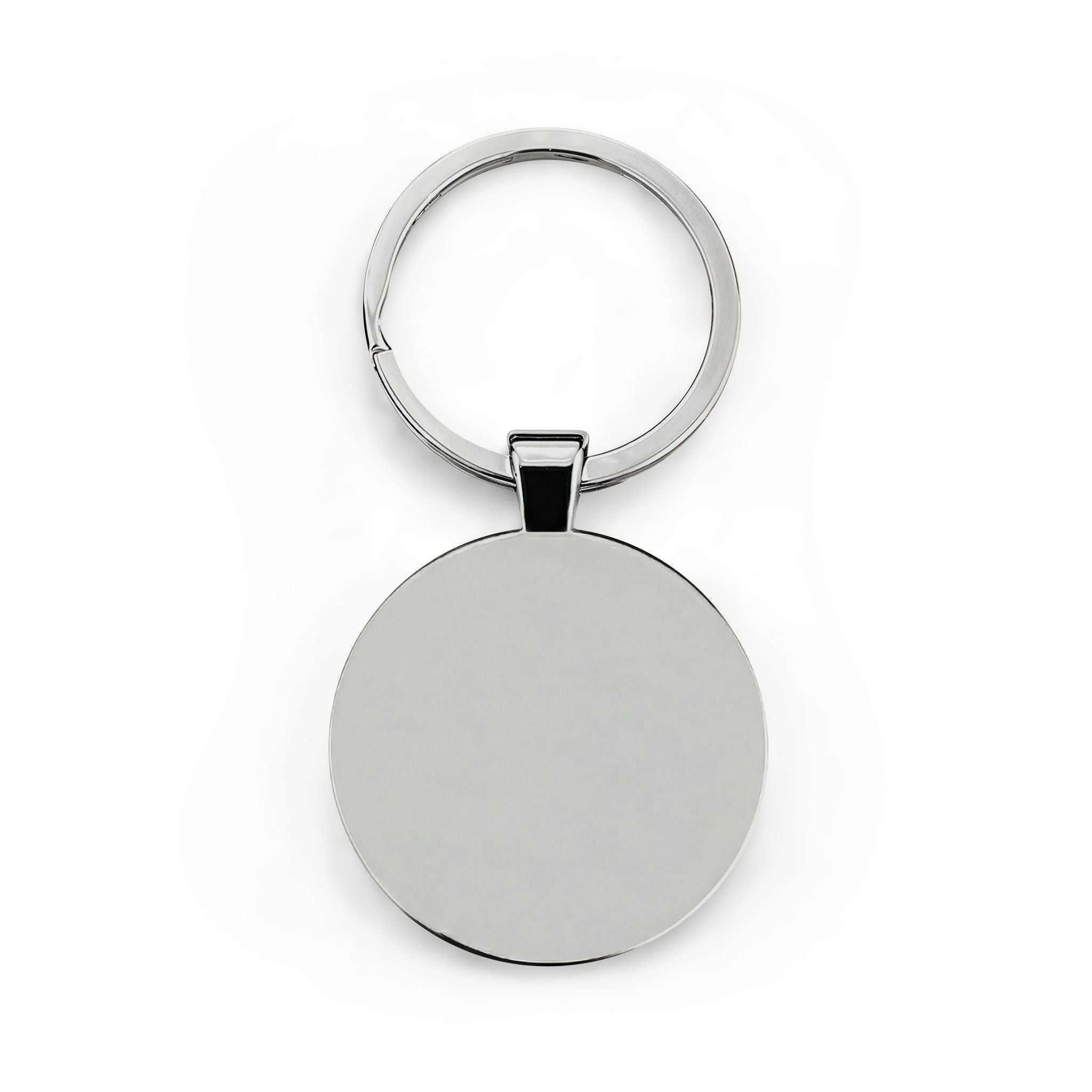 Cypress Hook Sunset Round Stainless Steel Keychain
