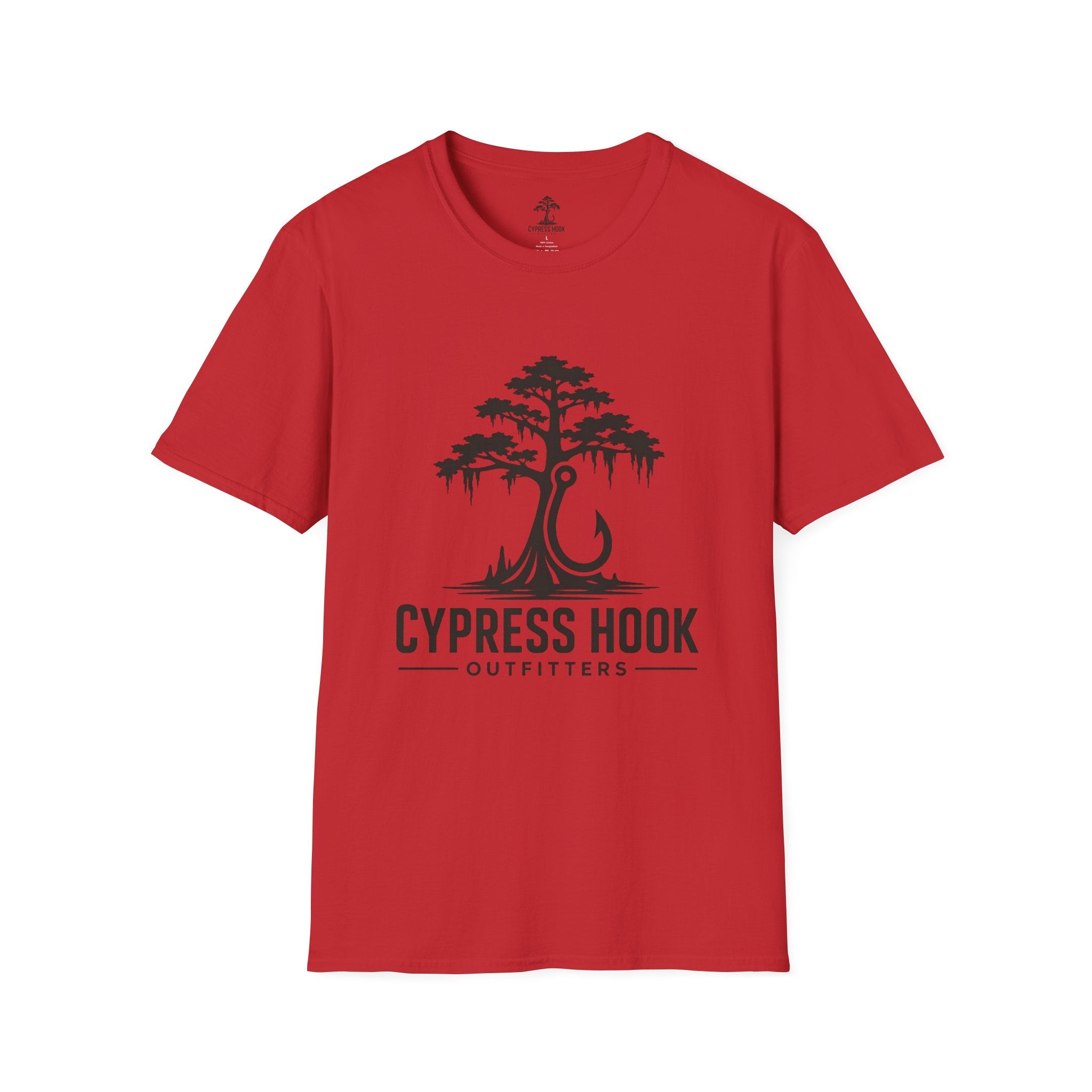 Cypress Hook T-Shirt — Southern Cypress Tree Fishing Logo Tee