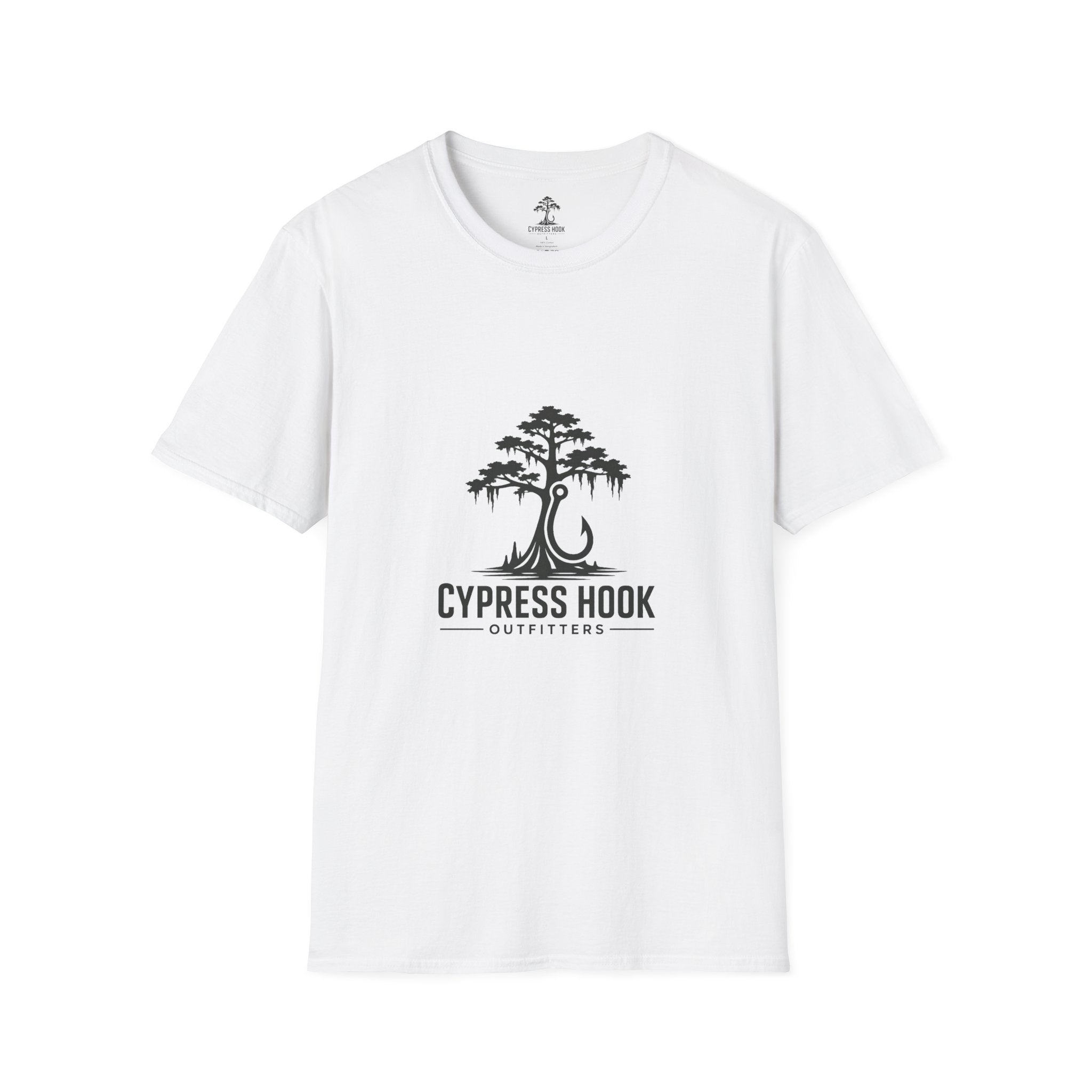 Cypress Hook T-Shirt — Coastal Fishing Logo Tee