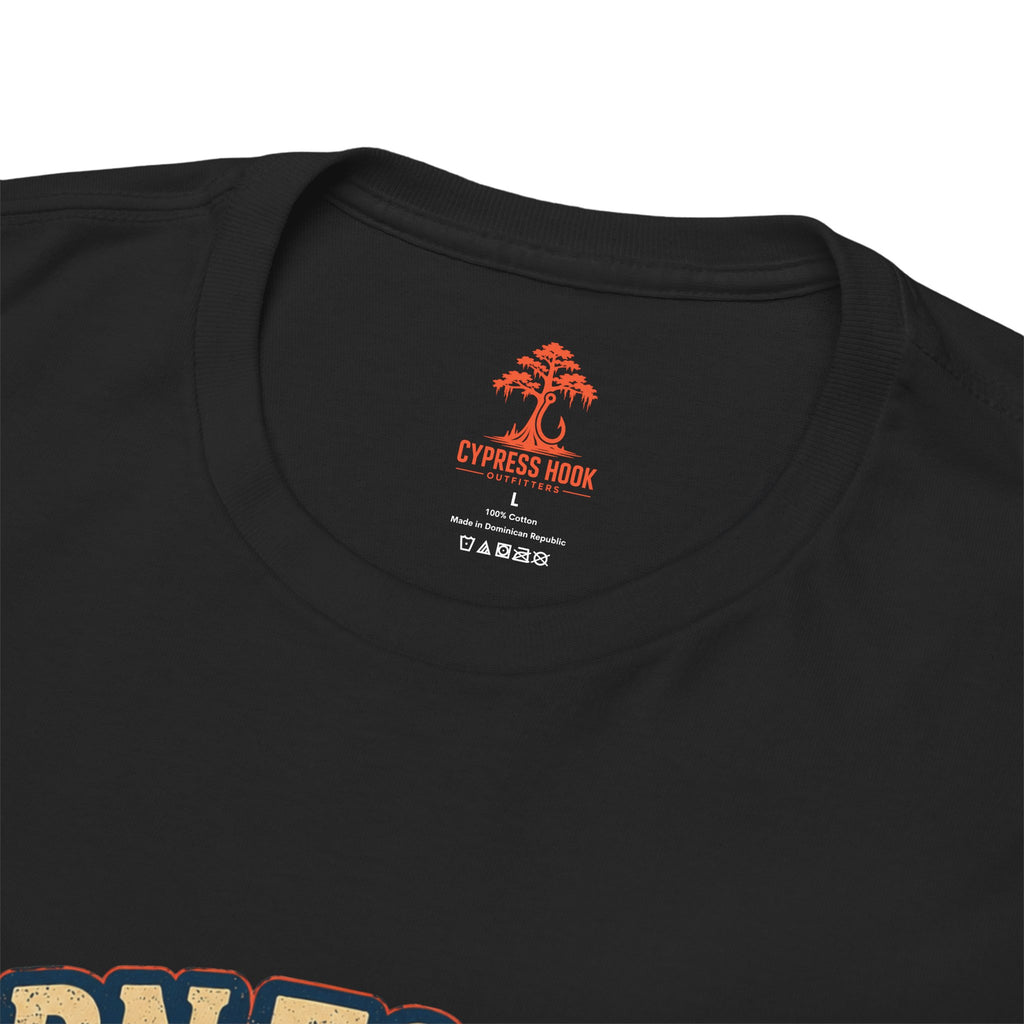 Fishing T‑Shirt — "Born to Fish, Forced to Work" Vintage Bass Tee