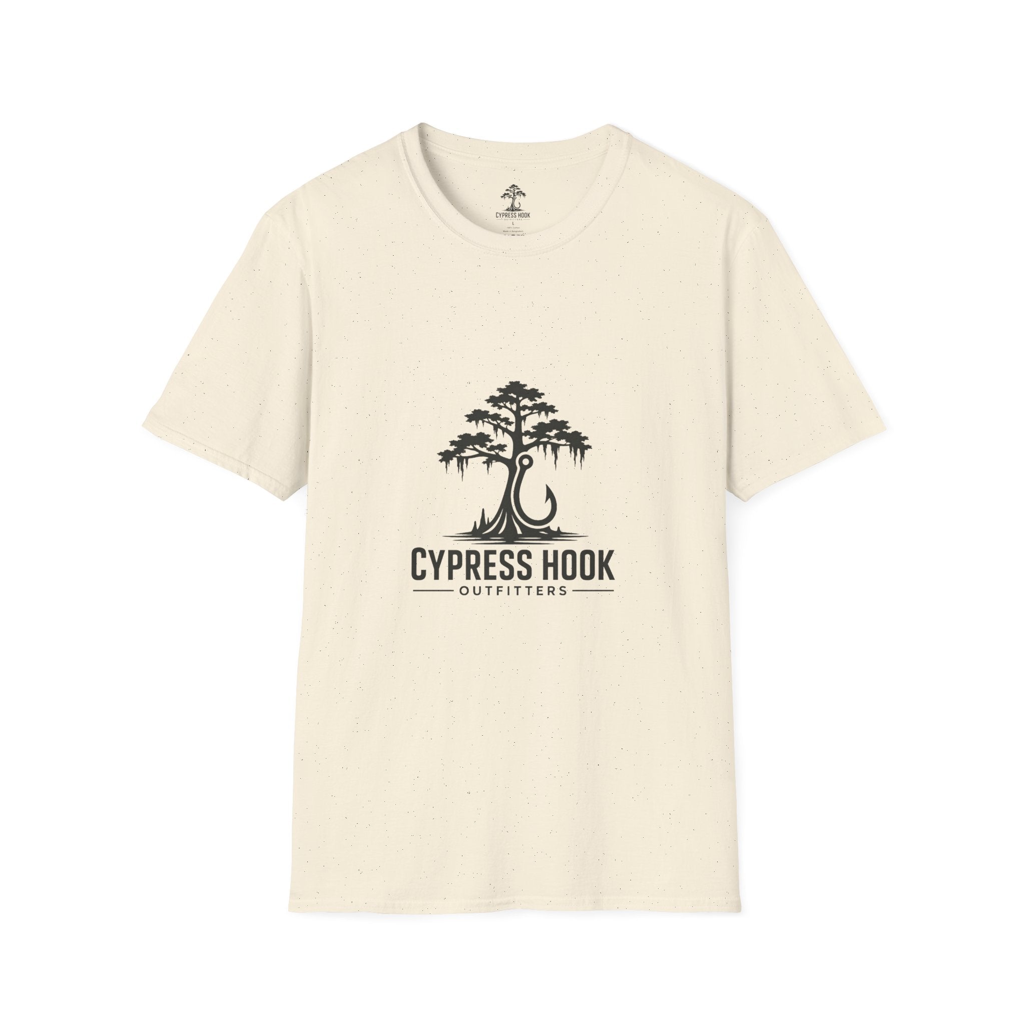 Cypress Hook T-Shirt — Coastal Fishing Logo Tee