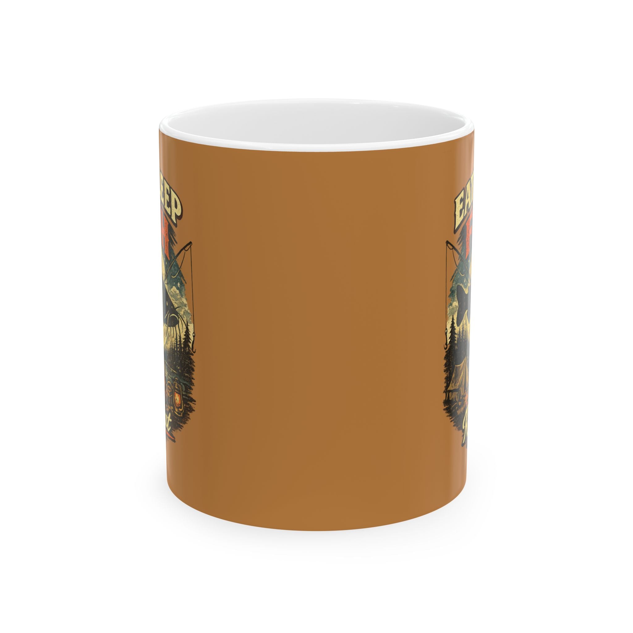 Cat Whisperer Ceramic Mug — Retro Feline Illustration (11oz & 15oz)
