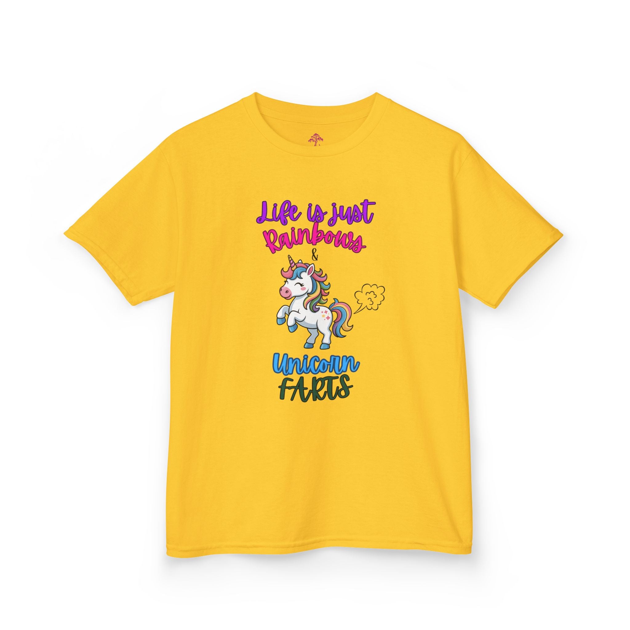Kids T-Shirt — "Life Is Just Rainbows, Unicorn Facts" Cute Unicorn Tee for Girls & Boys