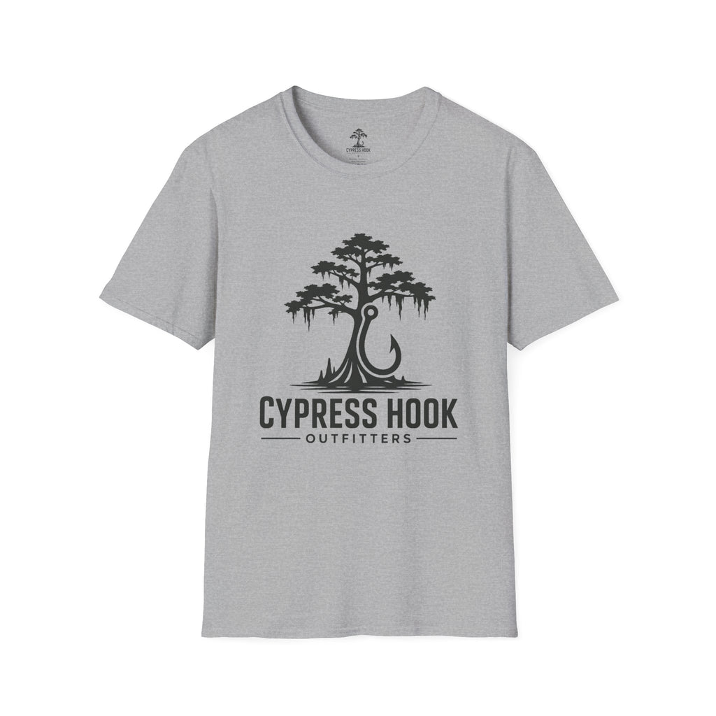 Cypress Hook T-Shirt — Southern Cypress Tree Fishing Logo Tee