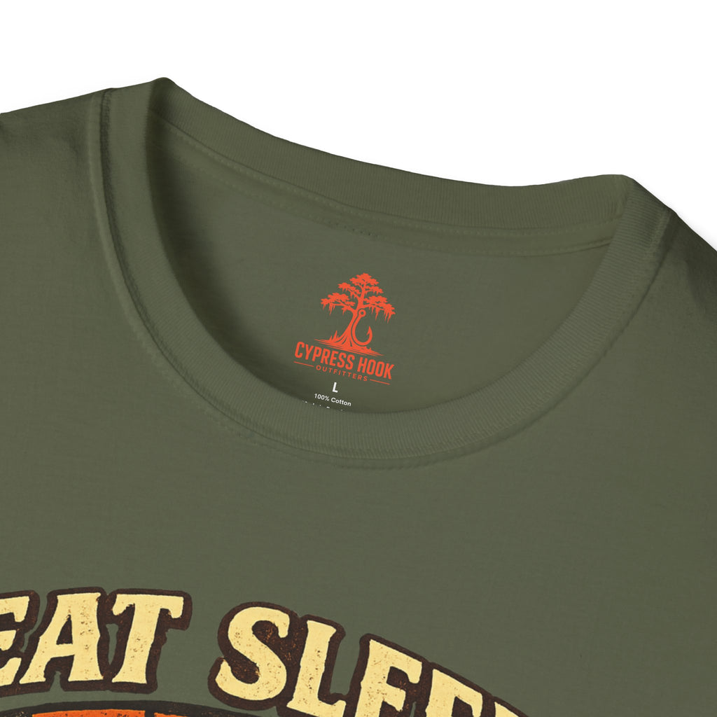 Eat Sleep Fishing Repeat Vintage Camping T-Shirt