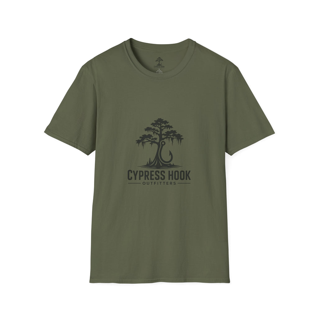Cypress Hook T-Shirt — Coastal Fishing Logo Tee