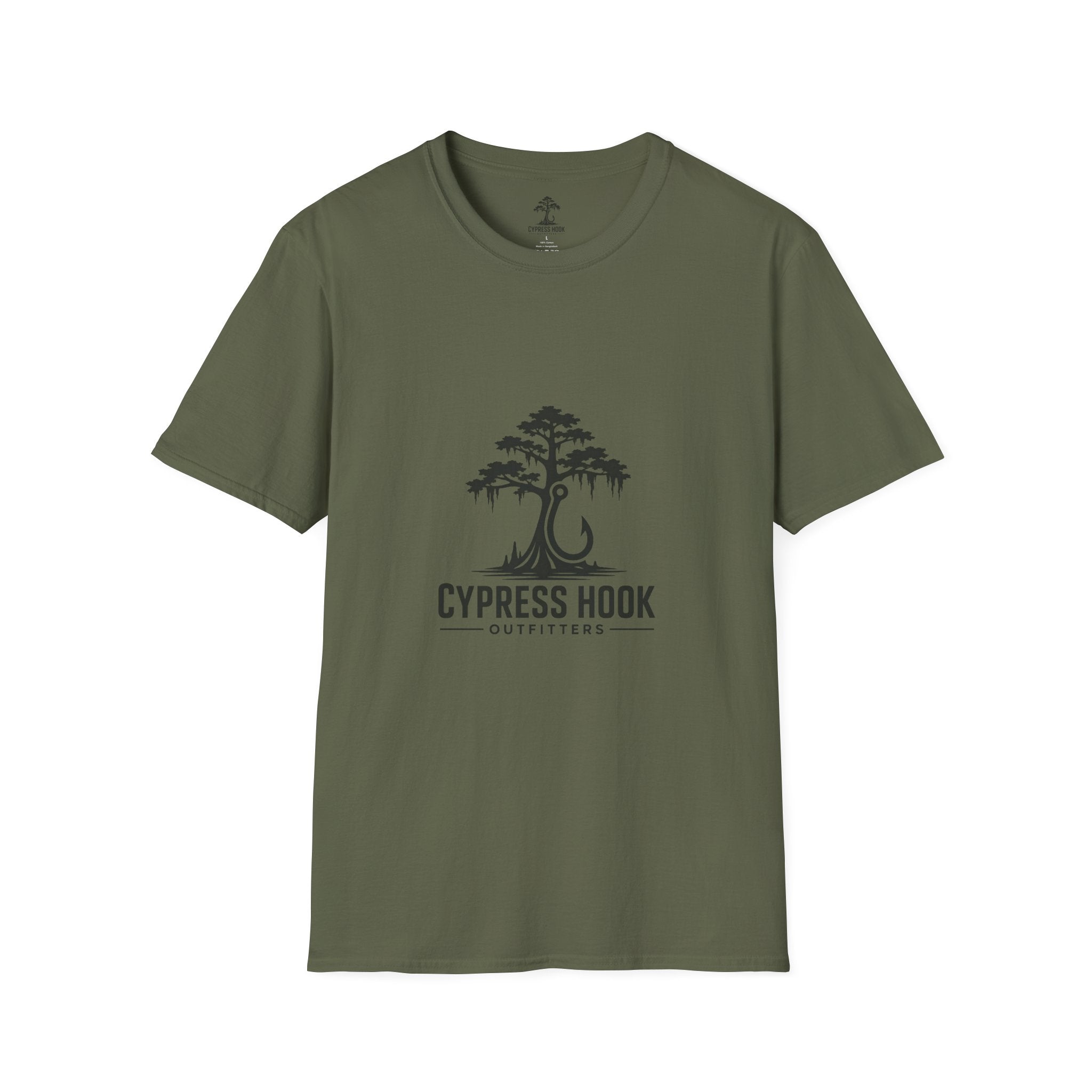 Cypress Hook T-Shirt — Coastal Fishing Logo Tee