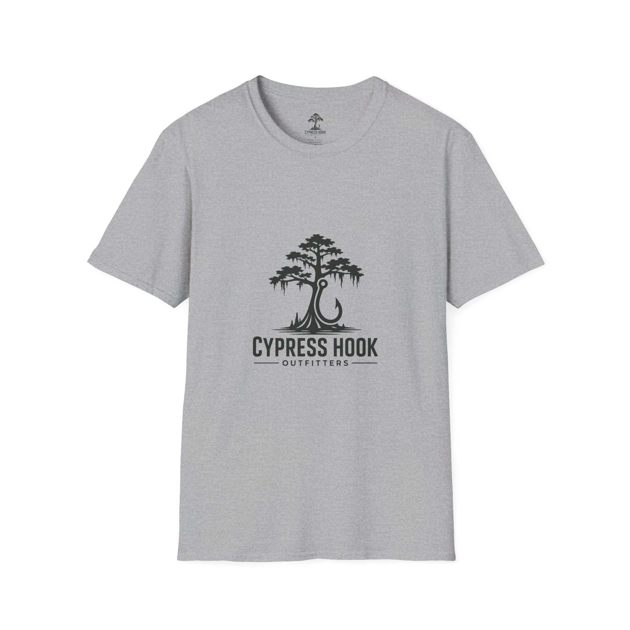 Cypress Hook T-Shirt — Coastal Fishing Logo Tee