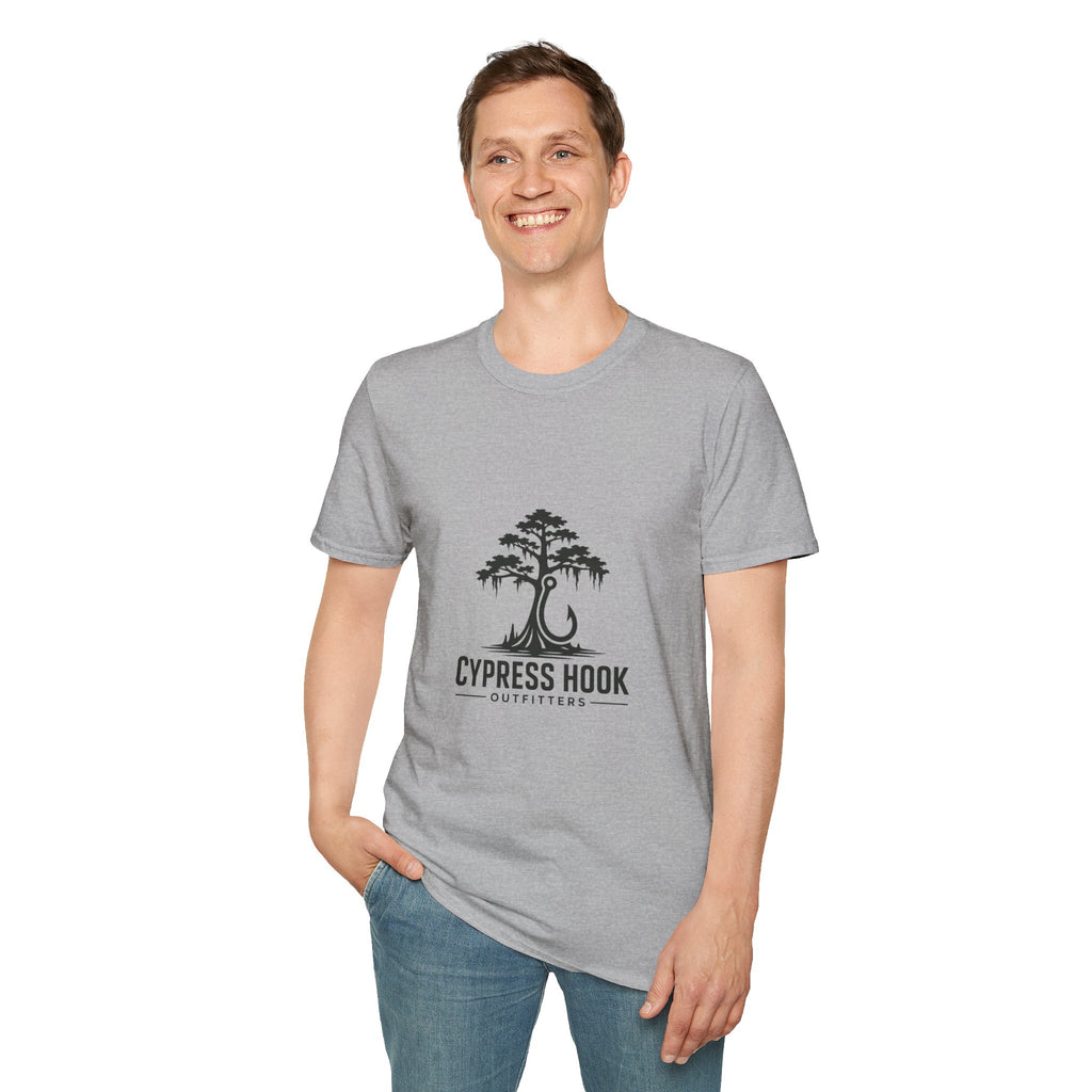 Cypress Hook T-Shirt — Coastal Fishing Logo Tee